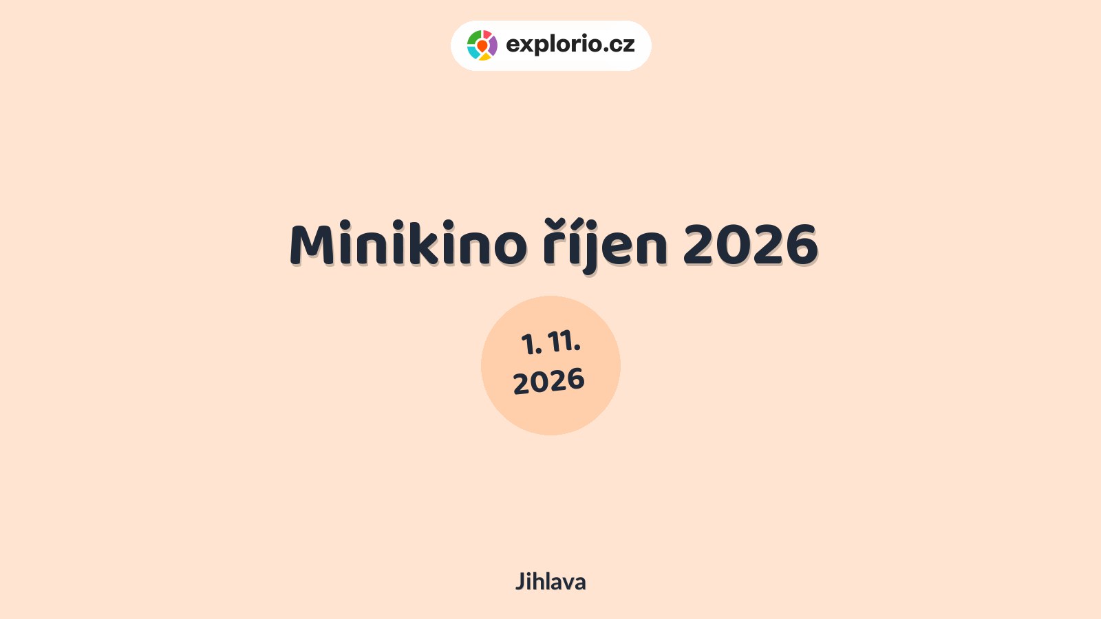 Minikino říjen 2026 – divadlo, Hudba a Kino, Jihlava