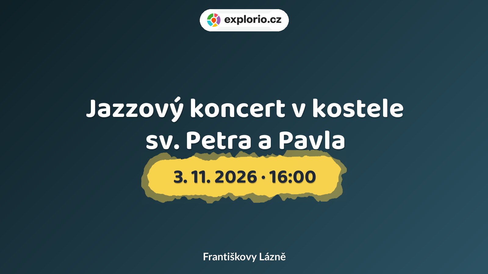 Jazzový koncert v kostele sv. Petra a Pavla – divadlo, Hudba a Kino, Františkovy Lázně