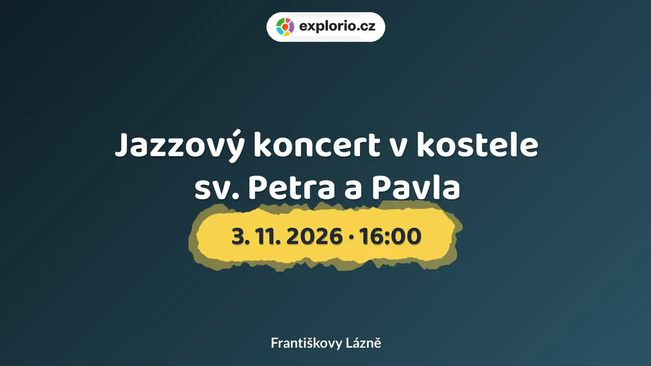 Jazzový koncert v kostele sv. Petra a Pavla – divadlo, Hudba a Kino, Františkovy Lázně