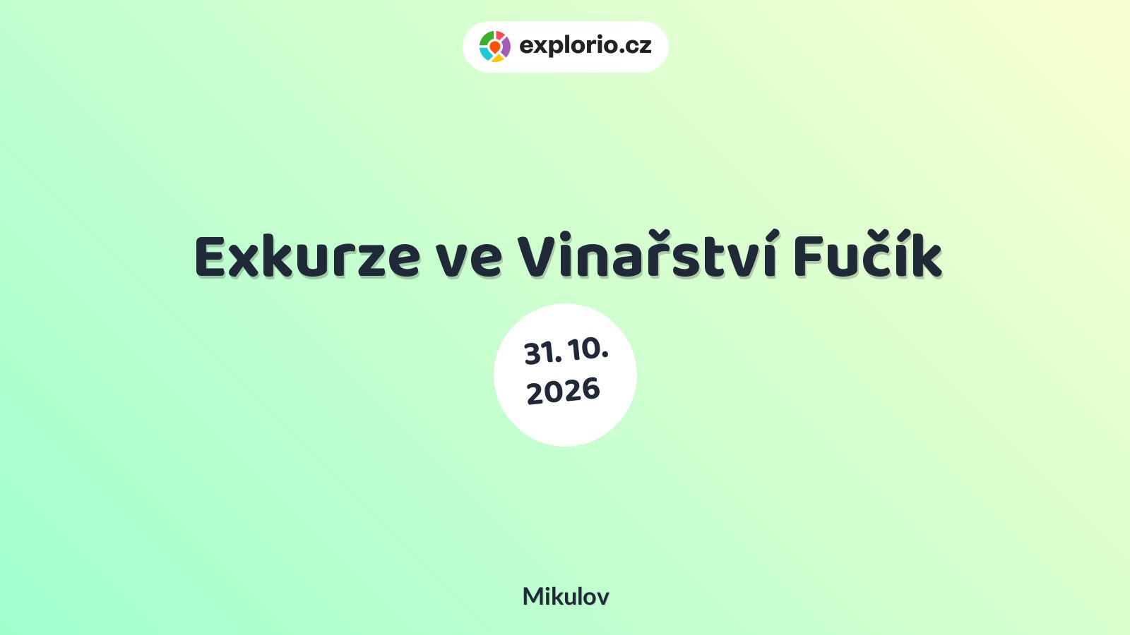 Exkurze ve Vinařství Fučík – prohlídky a Muzea, Mikulov