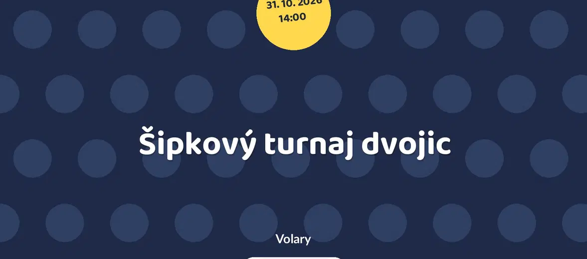 Šipkový turnaj dvojic – sport a Pohyb, Volary
