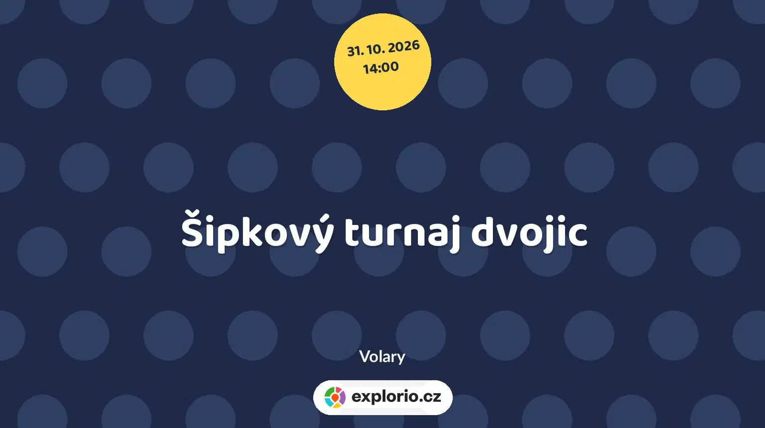 Šipkový turnaj dvojic – sport a Pohyb, Volary