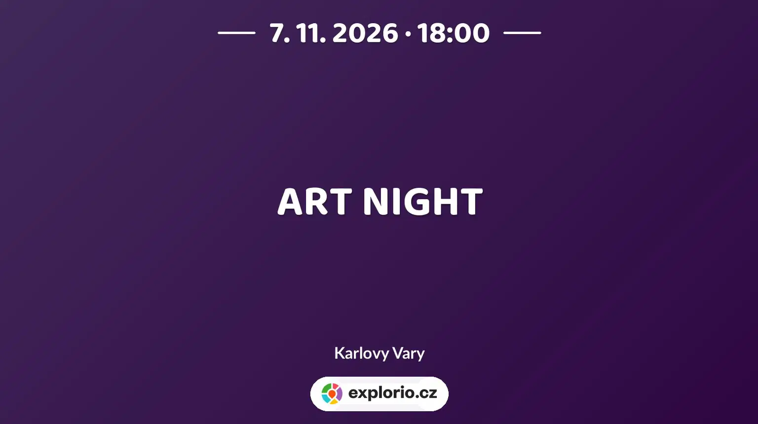 ART NIGHT – tvořivé dílny a Workshopy, Karlovy Vary