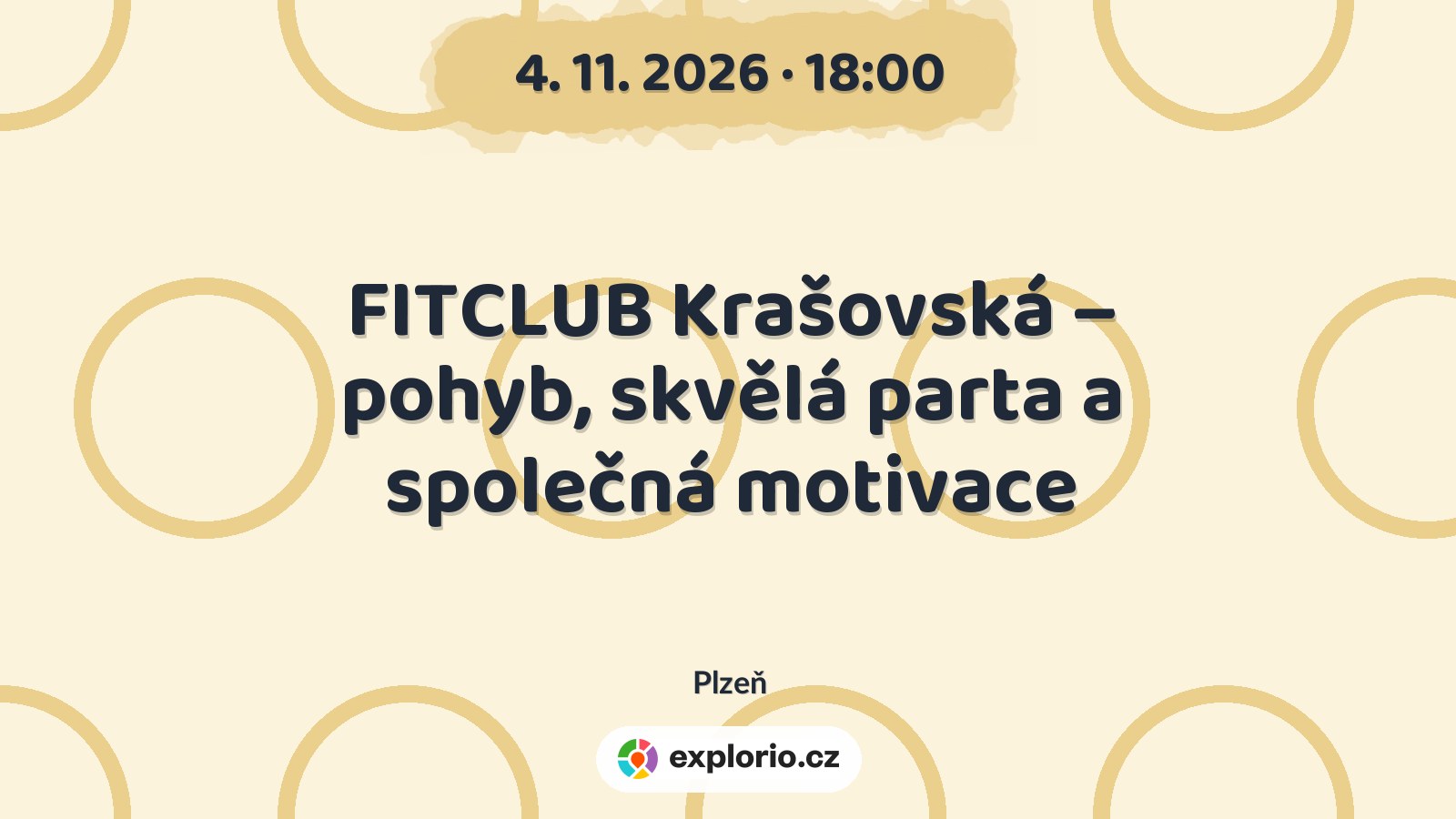 FITCLUB Krašovská – pohyb, skvělá parta a společná motivace – sport a Pohyb, Plzeň