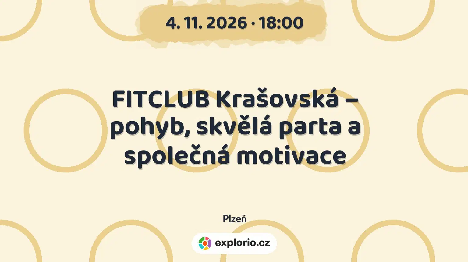 FITCLUB Krašovská – pohyb, skvělá parta a společná motivace – sport a Pohyb, Plzeň