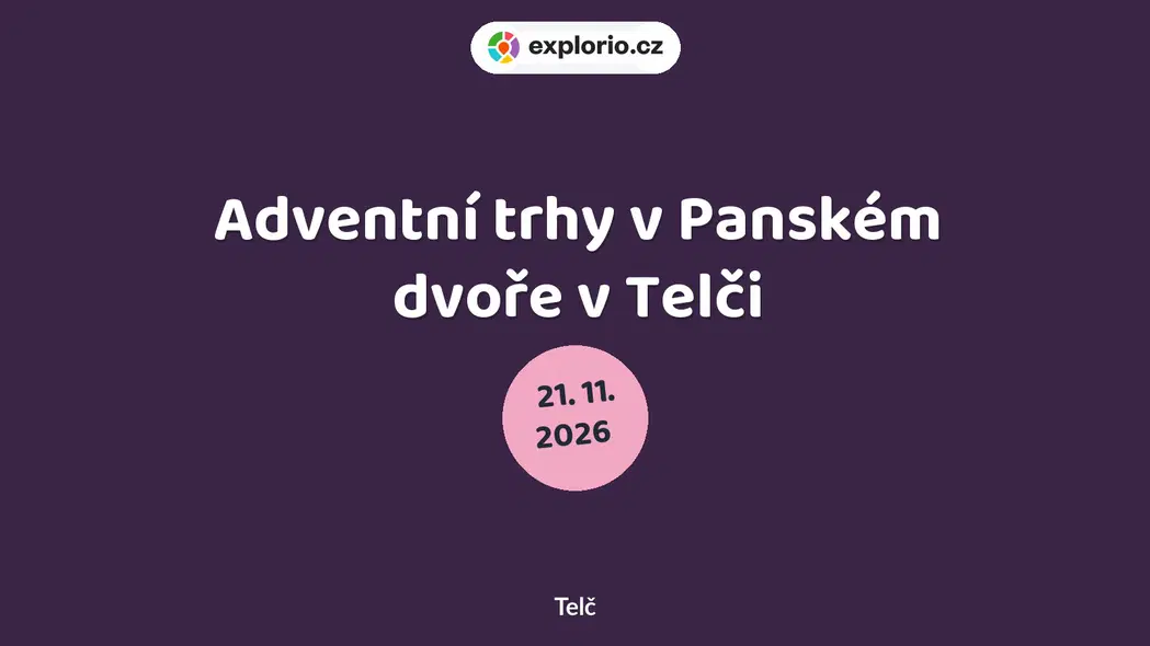 Adventní trhy v Panském dvoře v Telči – festivaly a Slavnosti, Telč