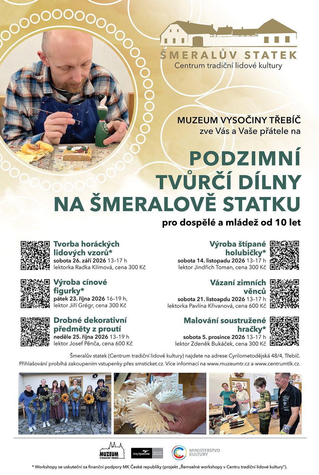 Podzimní workshopy na Šmeralově statku – tvořivé dílny a Workshopy, Třebíč – fotka 2