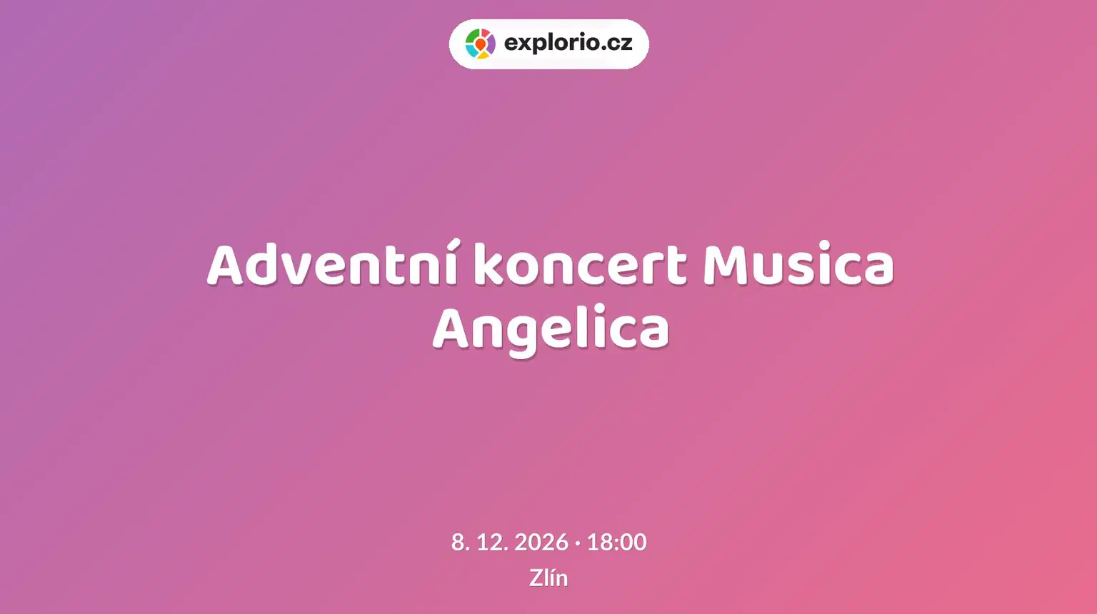 Adventní koncert Musica Angelica – divadlo, Hudba a Kino, Zlín