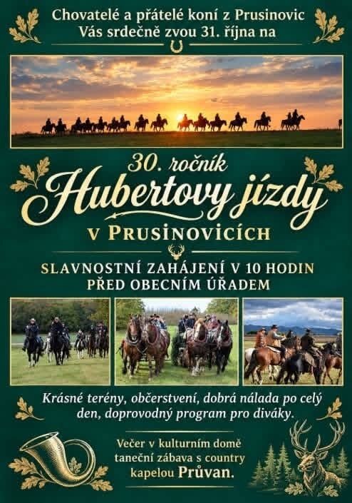 30. ročník Hubertovy jízdy – sport a Pohyb, Prusinovice – fotka 2