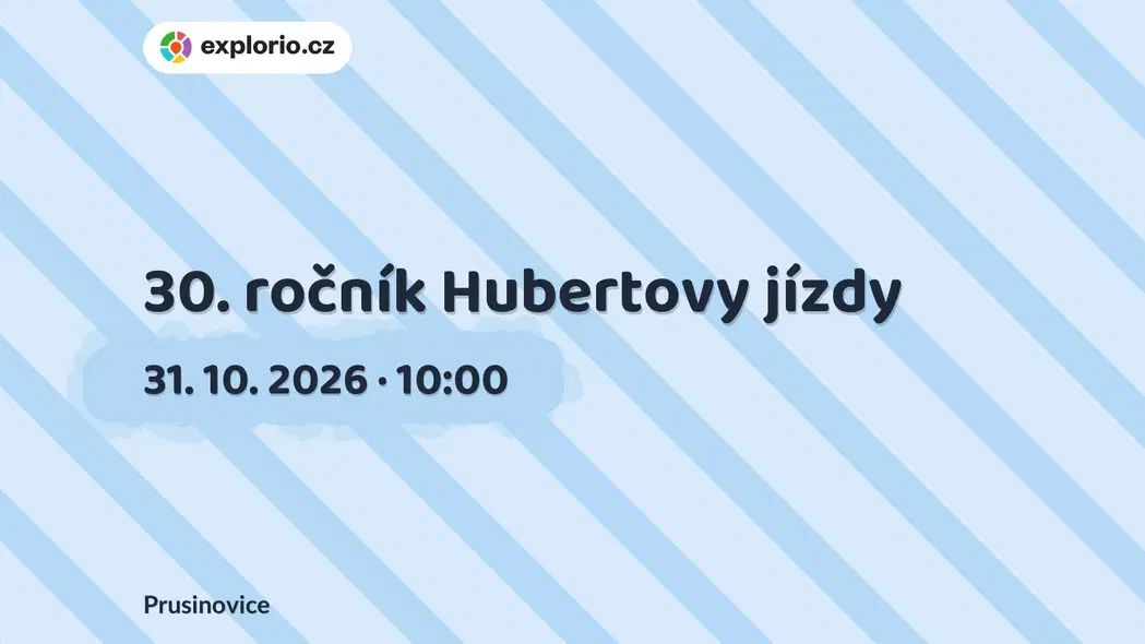 30. ročník Hubertovy jízdy – sport a Pohyb, Prusinovice