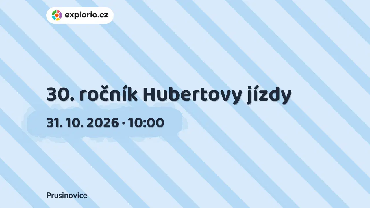 30. ročník Hubertovy jízdy – sport a Pohyb, Prusinovice