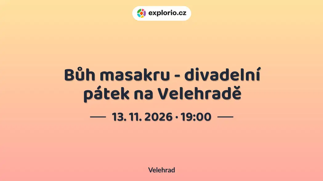 Bůh masakru - divadelní pátek na Velehradě – divadlo, Hudba a Kino, Velehrad