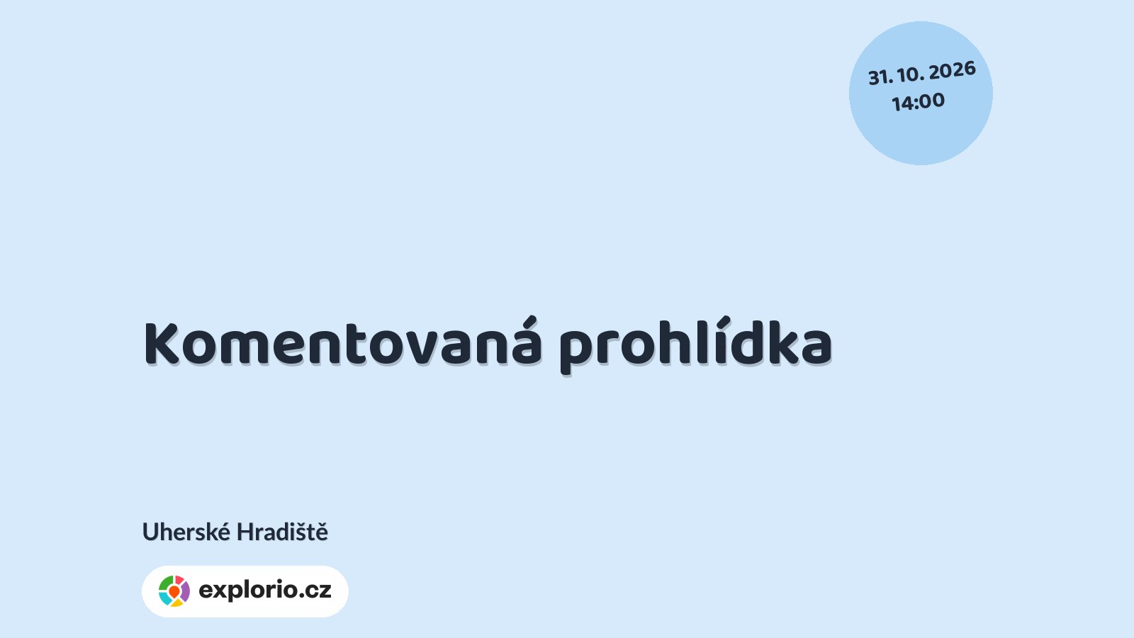 Komentovaná prohlídka – prohlídky a Muzea, Uherské Hradiště