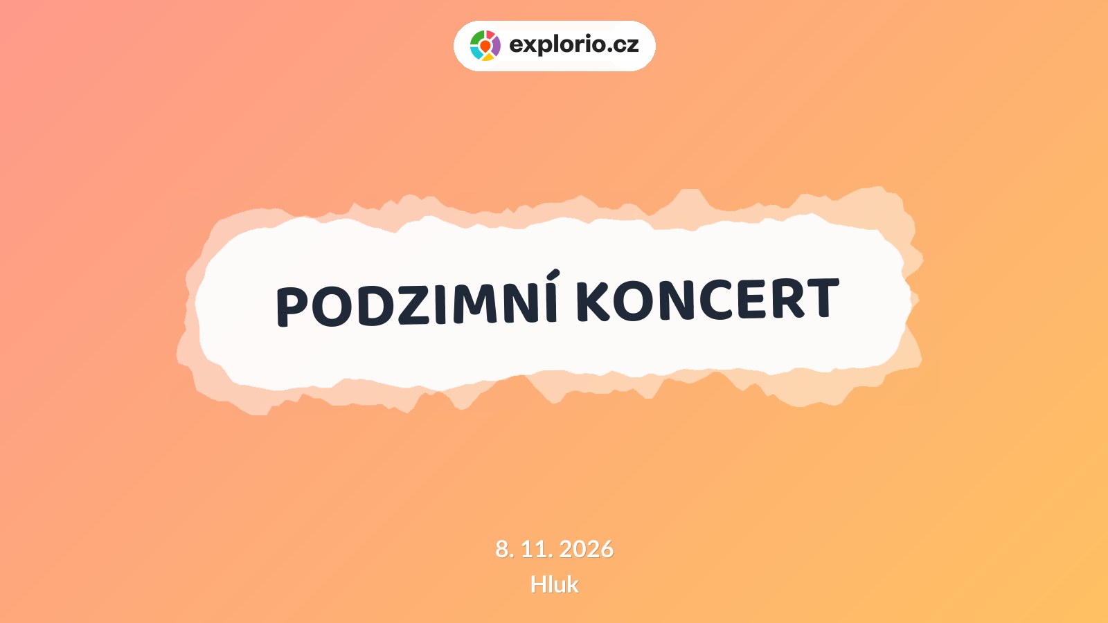 PODZIMNÍ KONCERT – divadlo, Hudba a Kino, Hluk