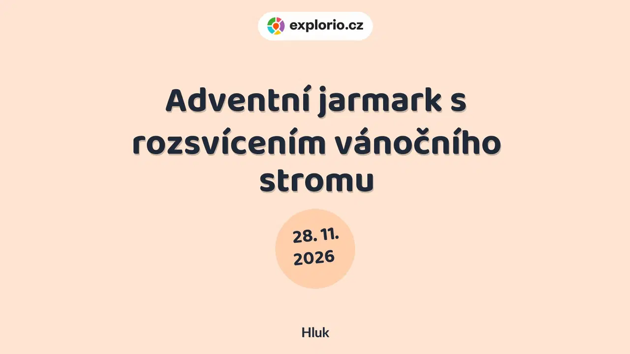 Adventní jarmark s rozsvícením vánočního stromu – festivaly a Slavnosti, Hluk