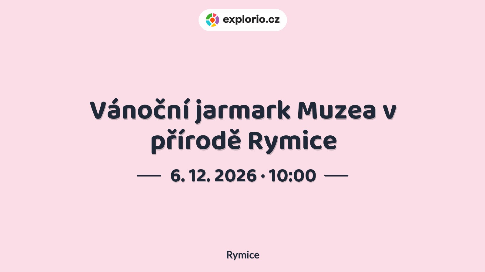 Vánoční jarmark Muzea v přírodě Rymice – festivaly a Slavnosti, Rymice