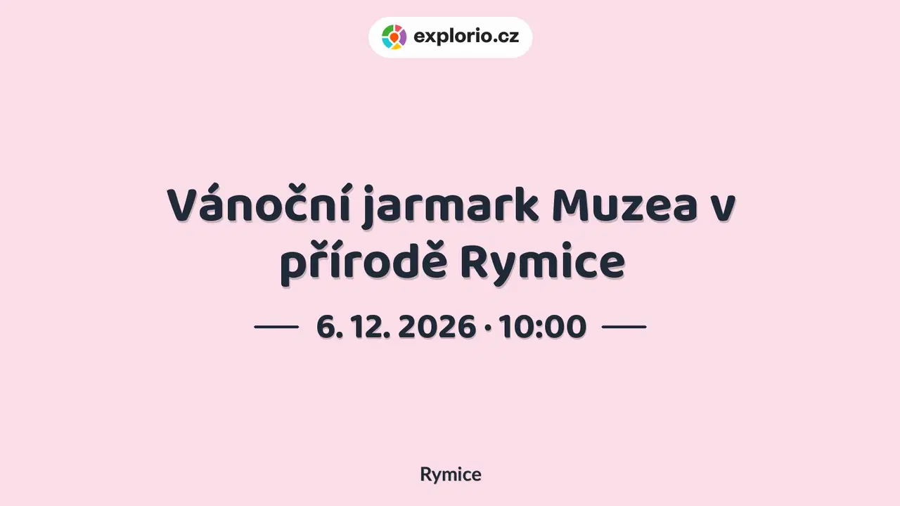 Vánoční jarmark Muzea v přírodě Rymice – festivaly a Slavnosti, Rymice