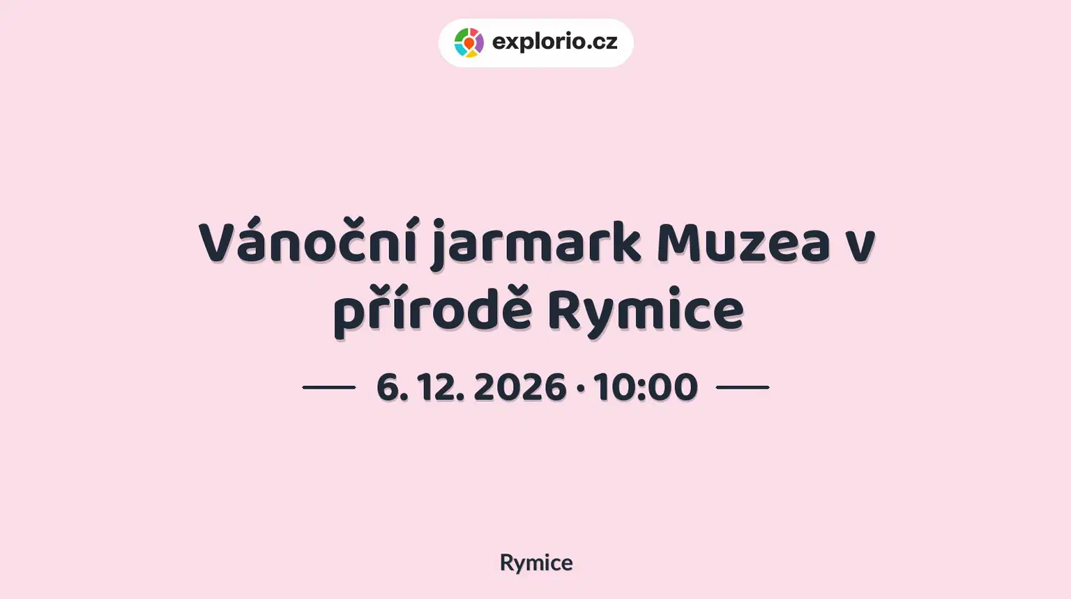 Vánoční jarmark Muzea v přírodě Rymice – festivaly a Slavnosti, Rymice
