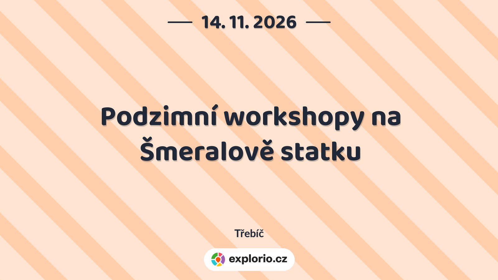 Podzimní workshopy na Šmeralově statku – tvořivé dílny a Workshopy, Třebíč