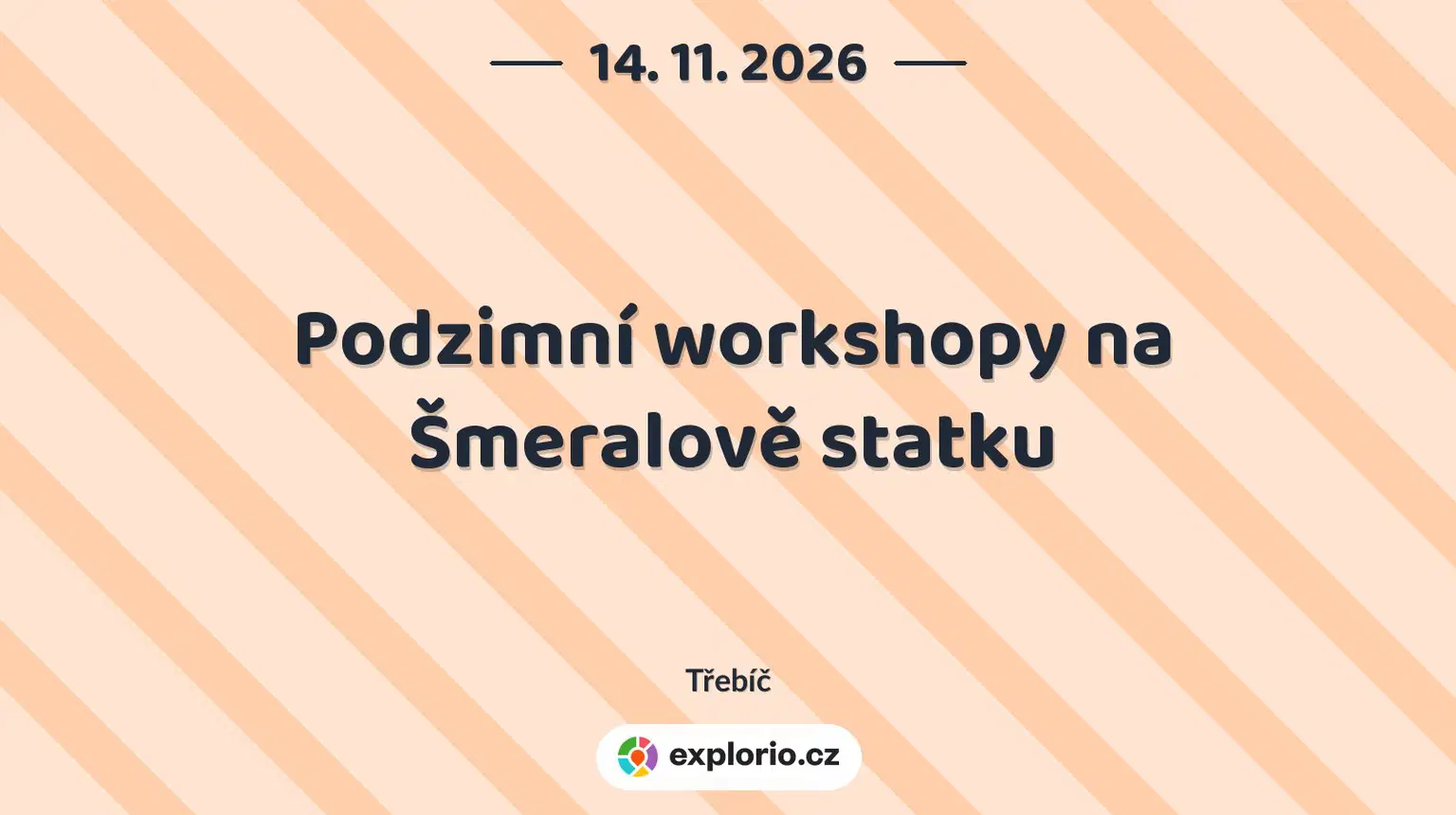 Podzimní workshopy na Šmeralově statku – tvořivé dílny a Workshopy, Třebíč