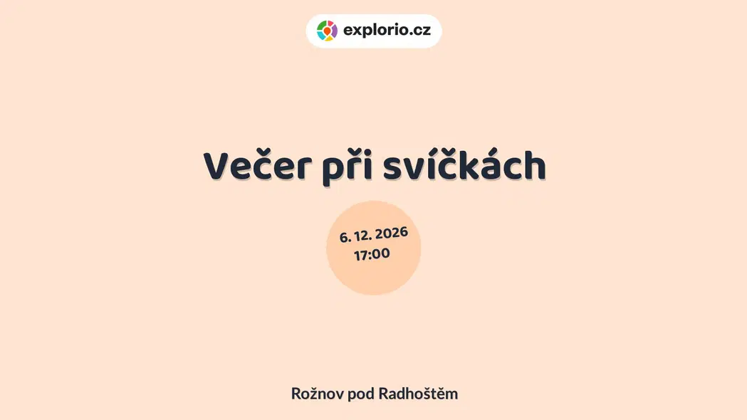 Večer při svíčkách – divadlo, Hudba a Kino, Rožnov pod Radhoštěm