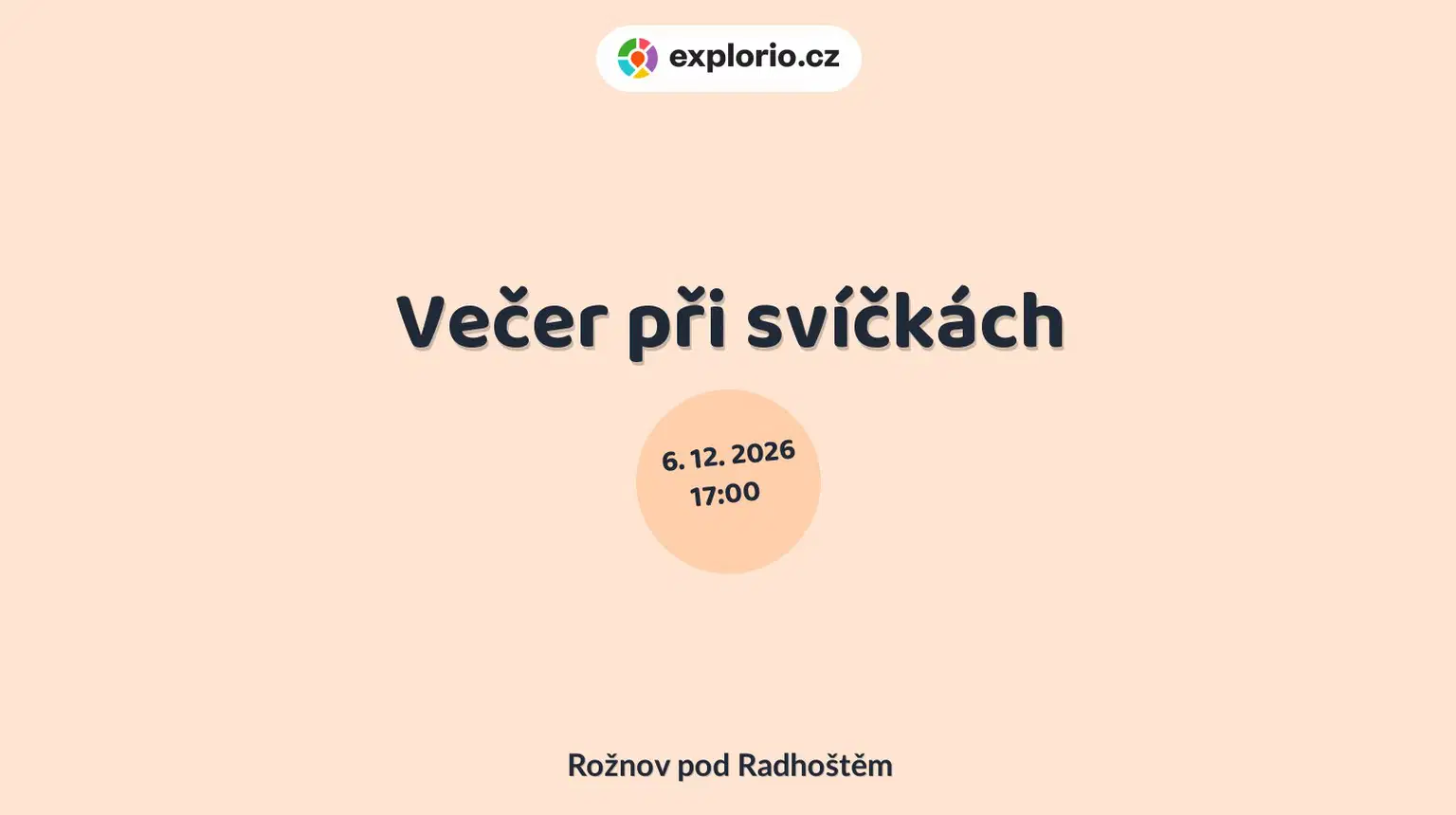 Večer při svíčkách – divadlo, Hudba a Kino, Rožnov pod Radhoštěm