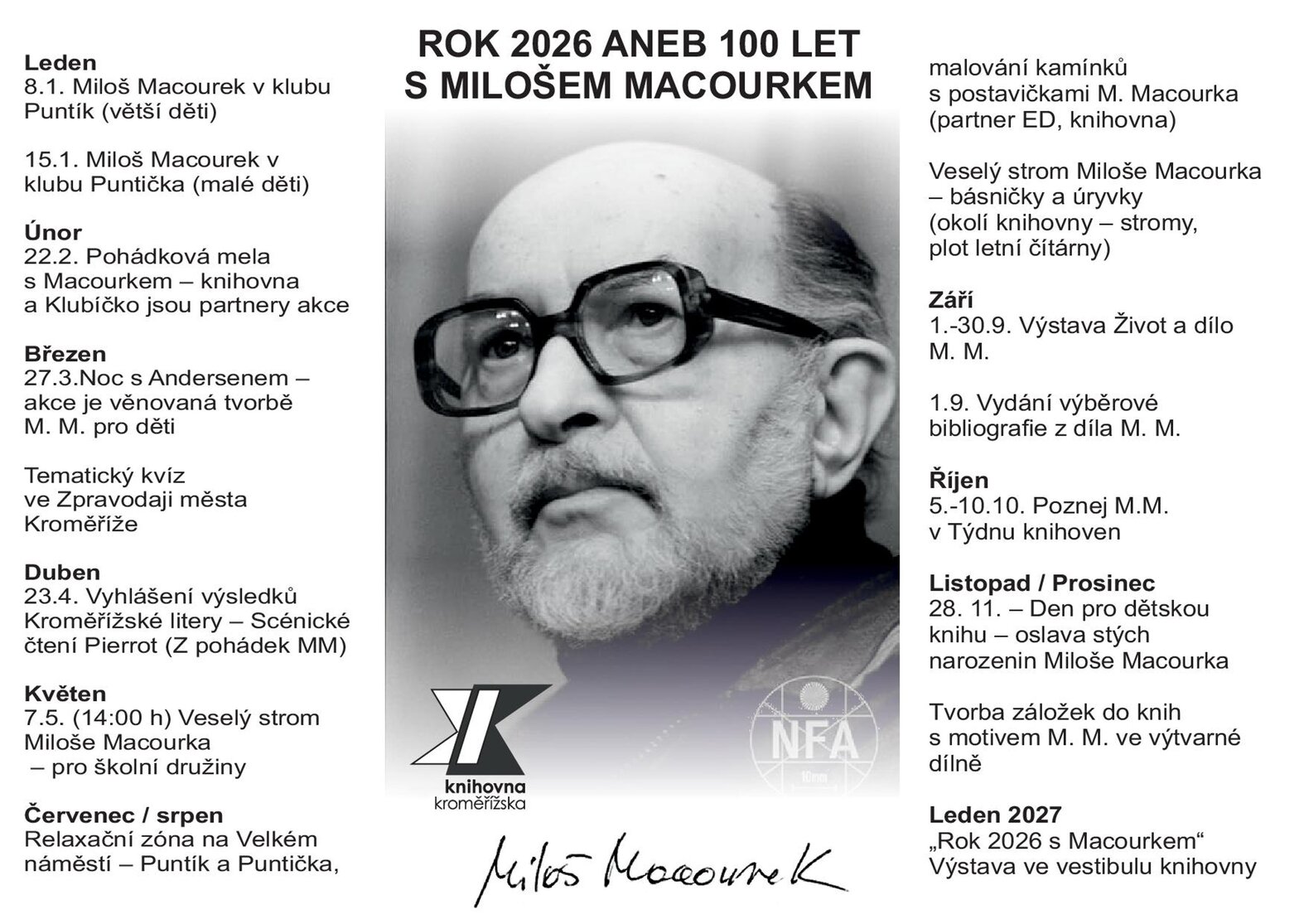 100. výročí Miloše Macourka – prohlídky a Muzea, Kroměříž – fotka 2