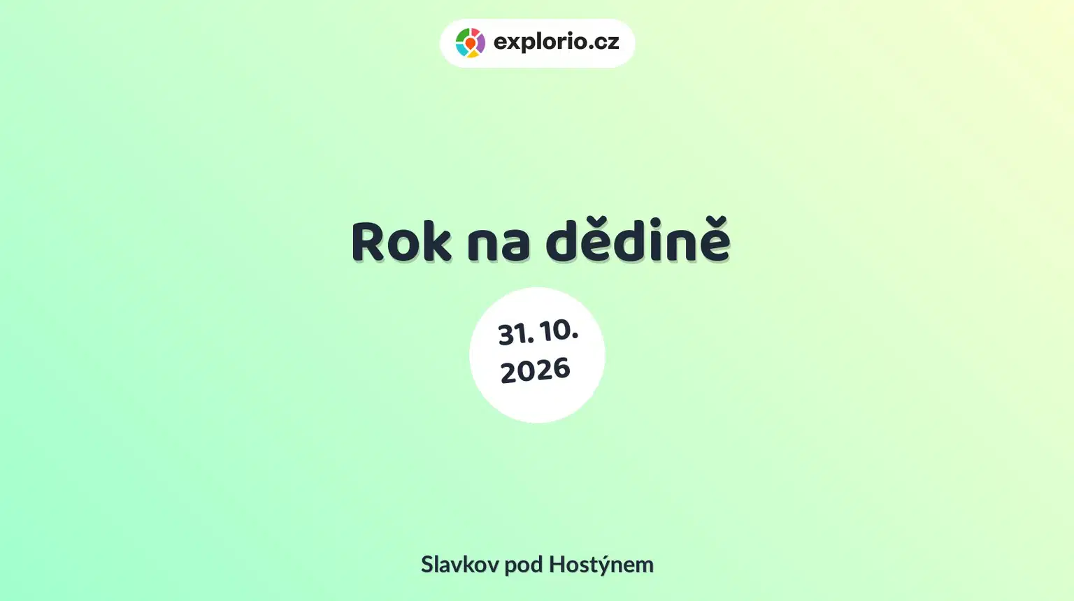 Rok na dědině – divadlo, Hudba a Kino, Slavkov pod Hostýnem