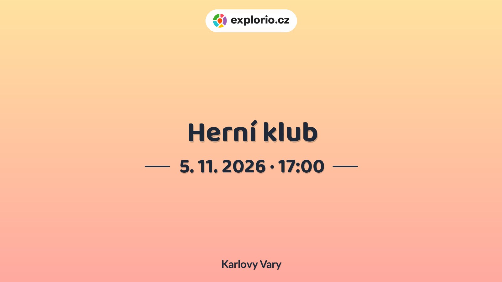 Herní klub – tvořivé dílny a Workshopy, Karlovy Vary