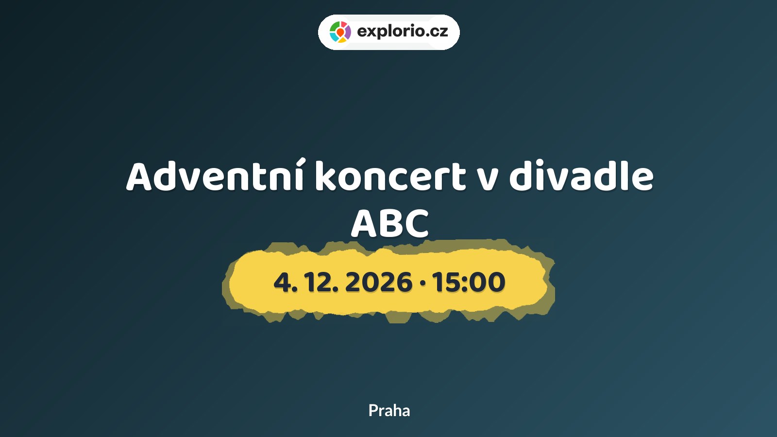 Adventní koncert v divadle ABC – divadlo, Hudba a Kino, Praha