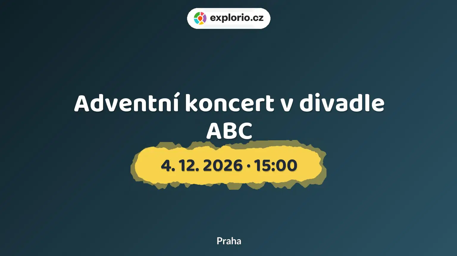 Adventní koncert v divadle ABC – divadlo, Hudba a Kino, Praha