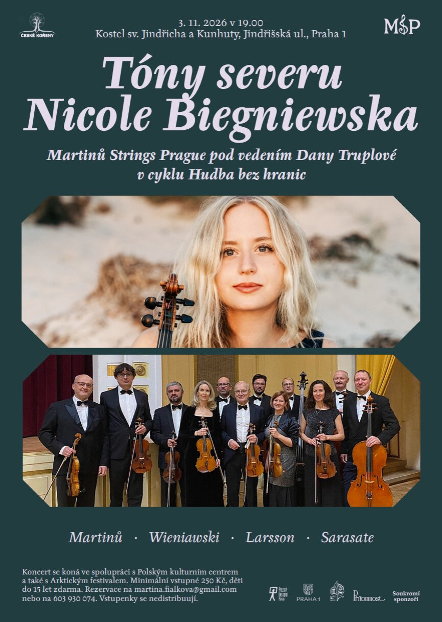Tóny severu: Nicole Biegniewska a Martinů Strings Prague – divadlo, Hudba a Kino, Praha – fotka 2