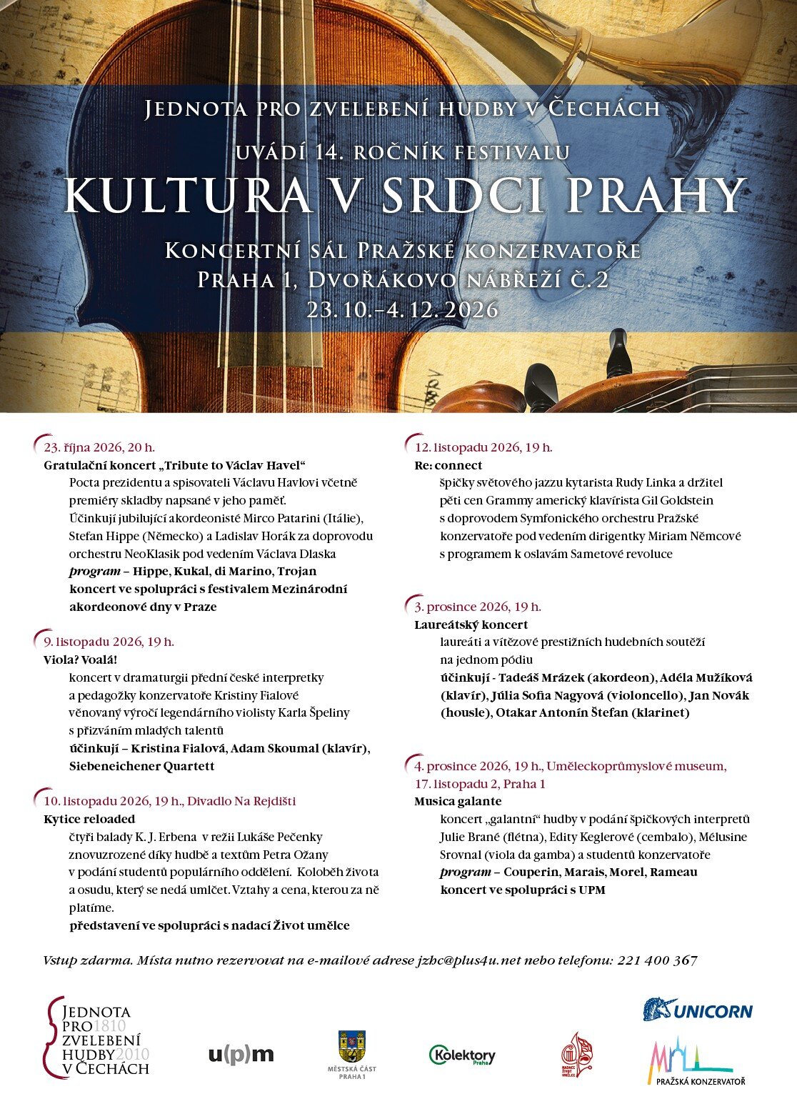 Kultura v srdci Prahy: 14. ročník hudebního festivalu – divadlo, Hudba a Kino, Praha – fotka 2
