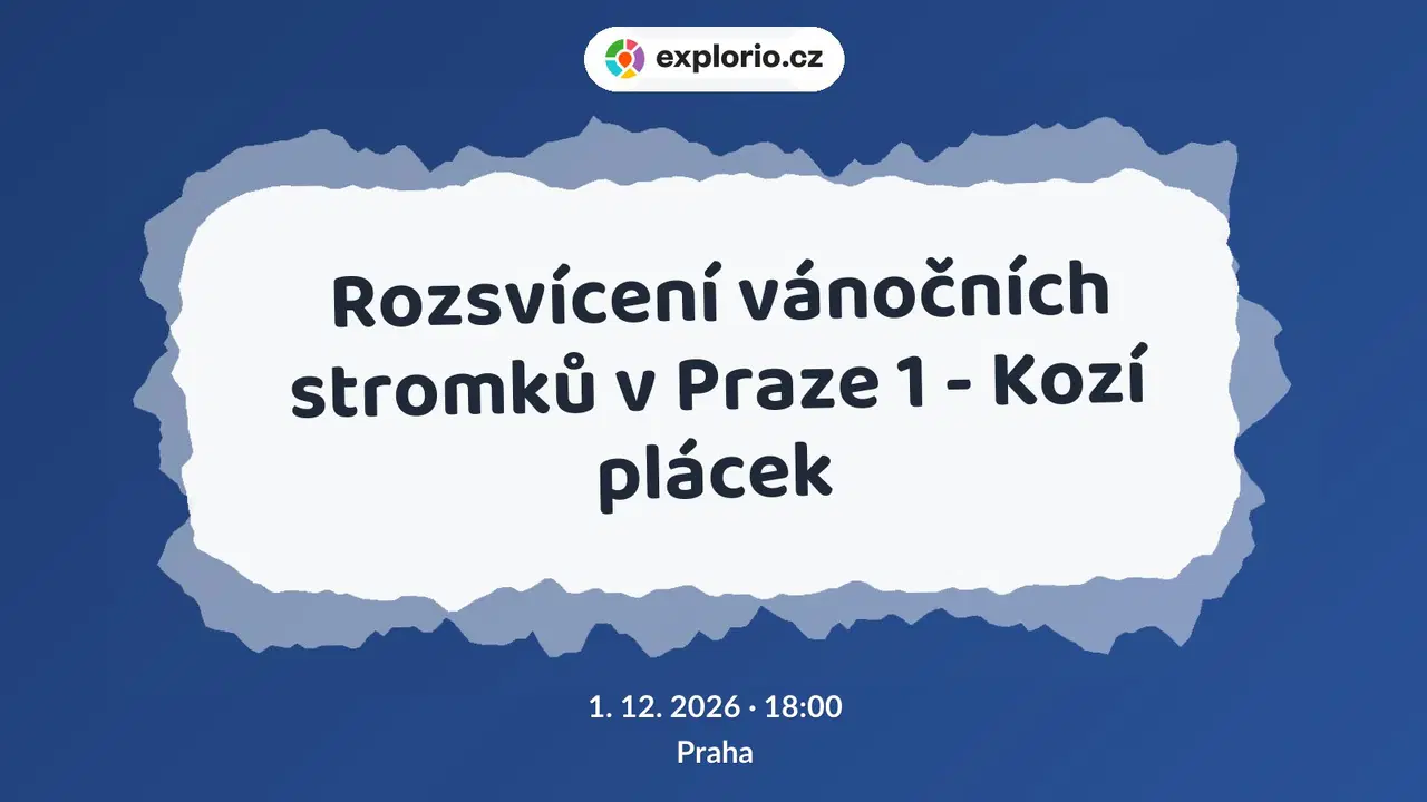Rozsvícení vánočních stromků v Praze 1 - Kozí plácek – festivaly a Slavnosti, Praha