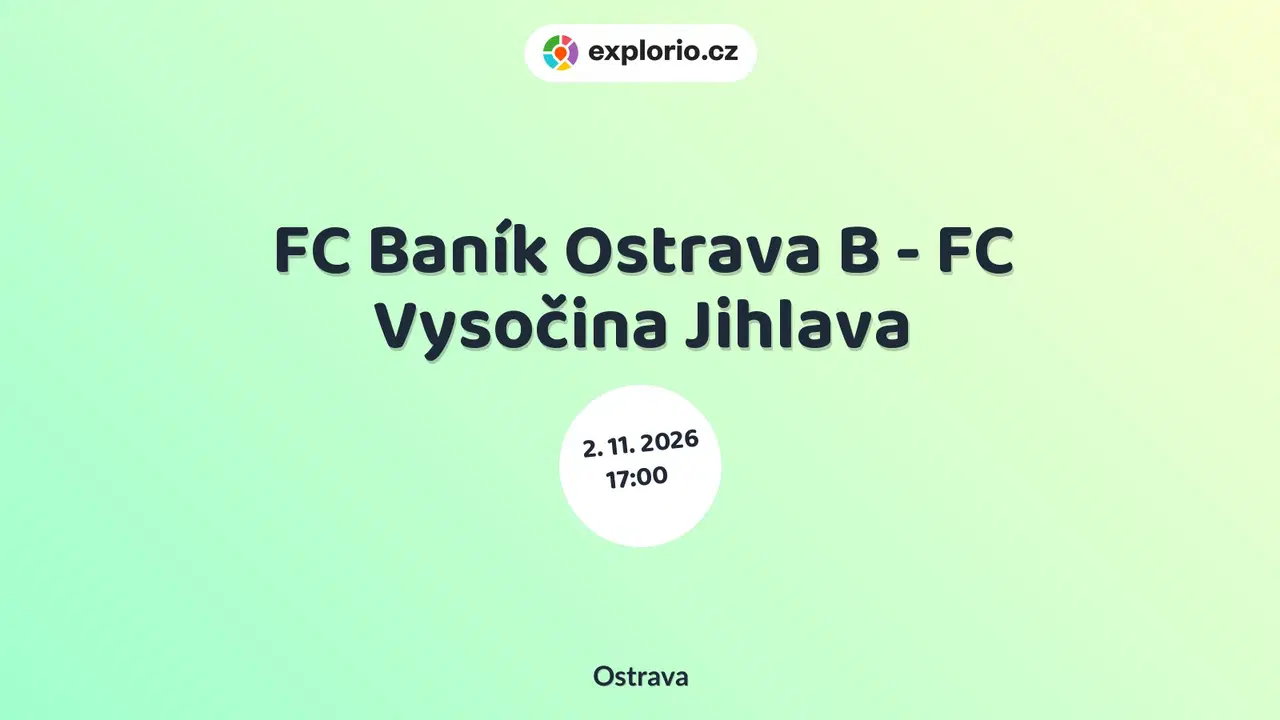 FC Baník Ostrava B - FC Vysočina Jihlava – sport a Pohyb, Ostrava