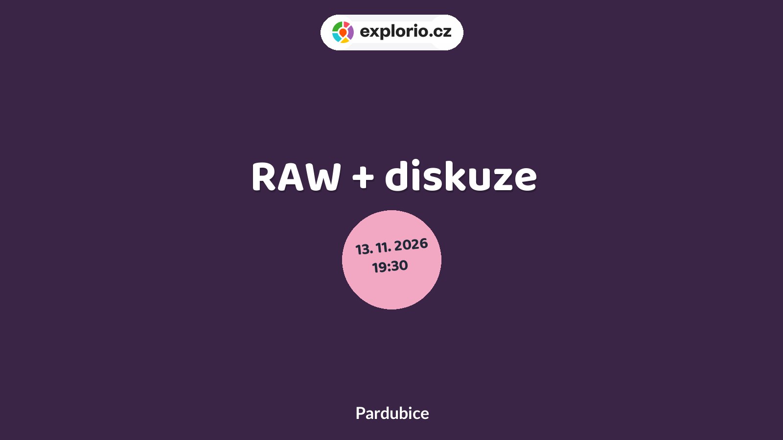 RAW + diskuze – divadlo, Hudba a Kino, Pardubice