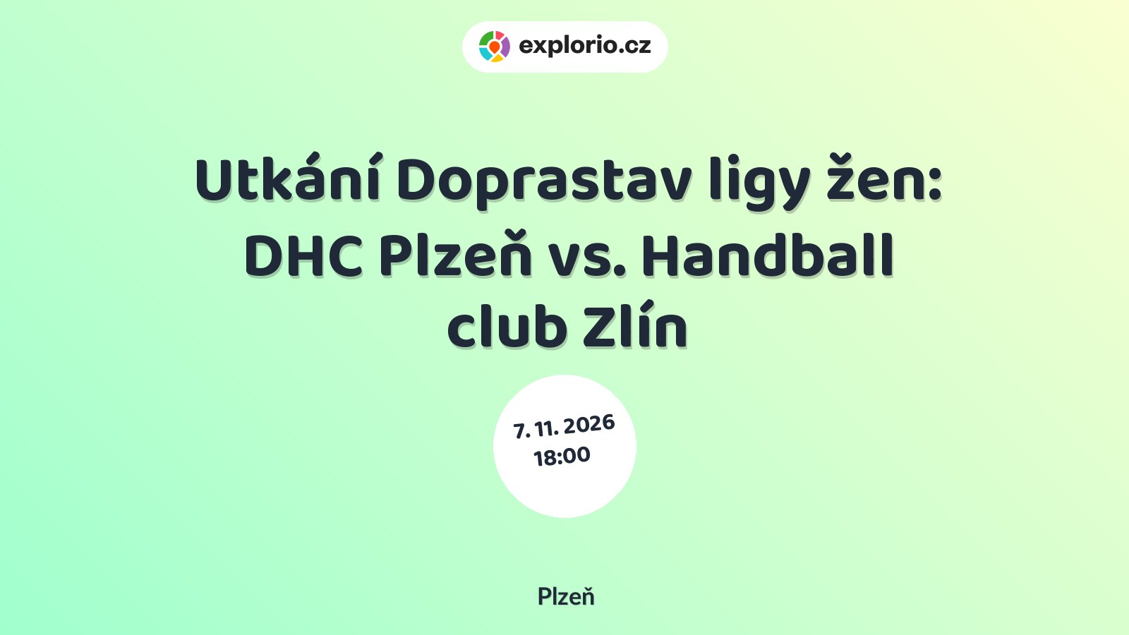 Utkání Doprastav ligy žen: DHC Plzeň vs. Handball club Zlín – sport a Pohyb, Plzeň