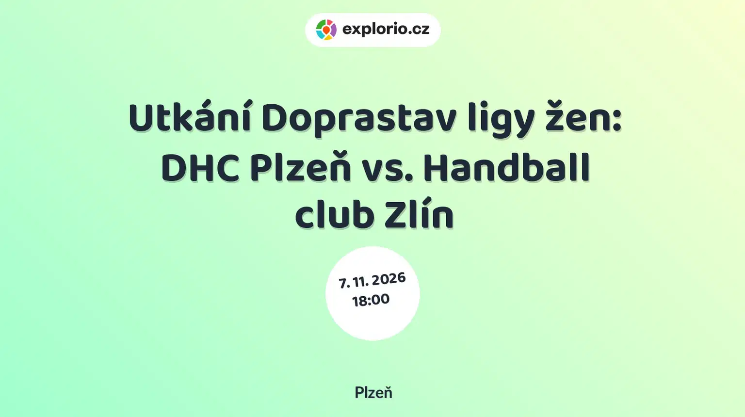 Utkání Doprastav ligy žen: DHC Plzeň vs. Handball club Zlín – sport a Pohyb, Plzeň