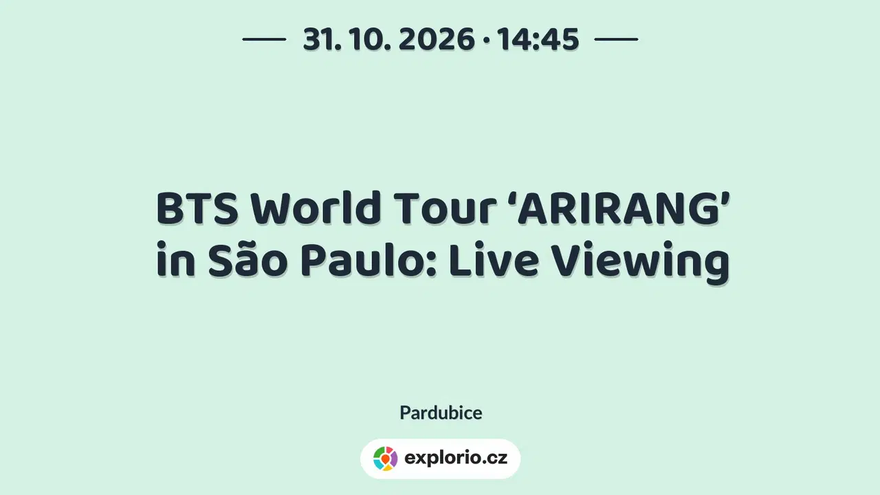 BTS World Tour ‘ARIRANG’ in São Paulo: Live Viewing – divadlo, Hudba a Kino, Pardubice