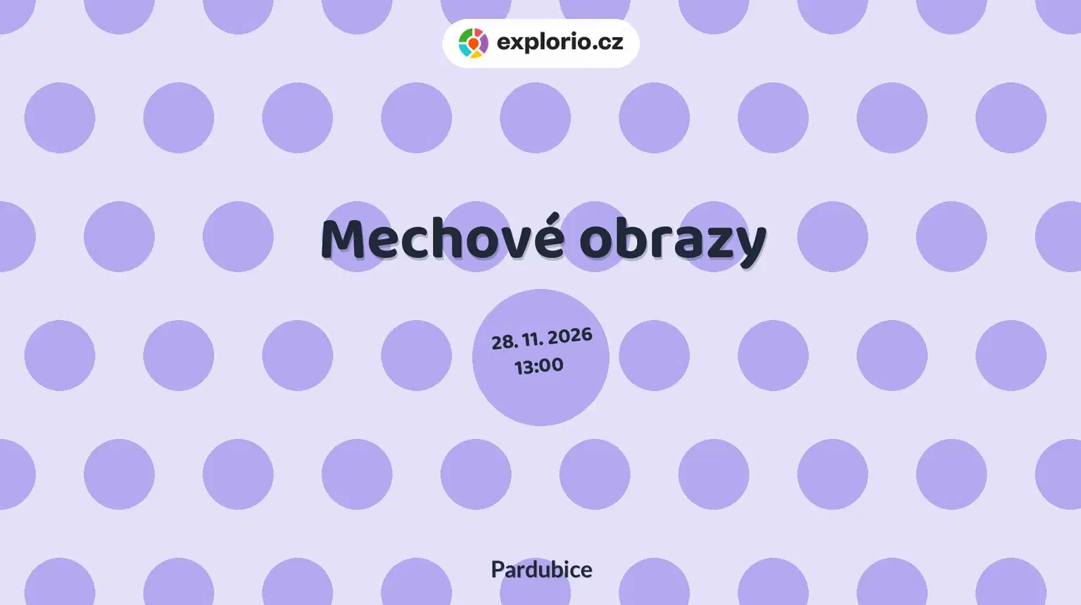 Mechové obrazy – tvořivé dílny a Workshopy, Pardubice