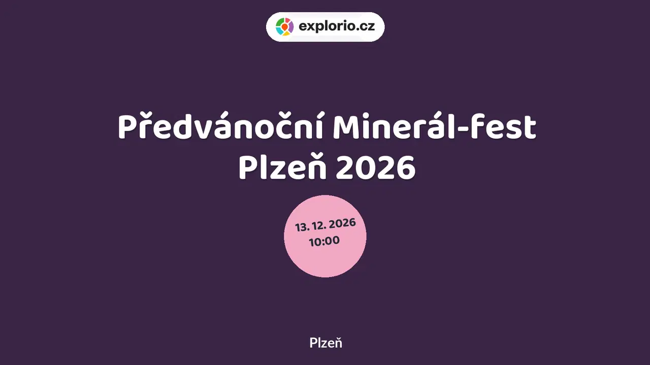 Předvánoční Minerál-fest Plzeň 2026 – prohlídky a Muzea, Plzeň