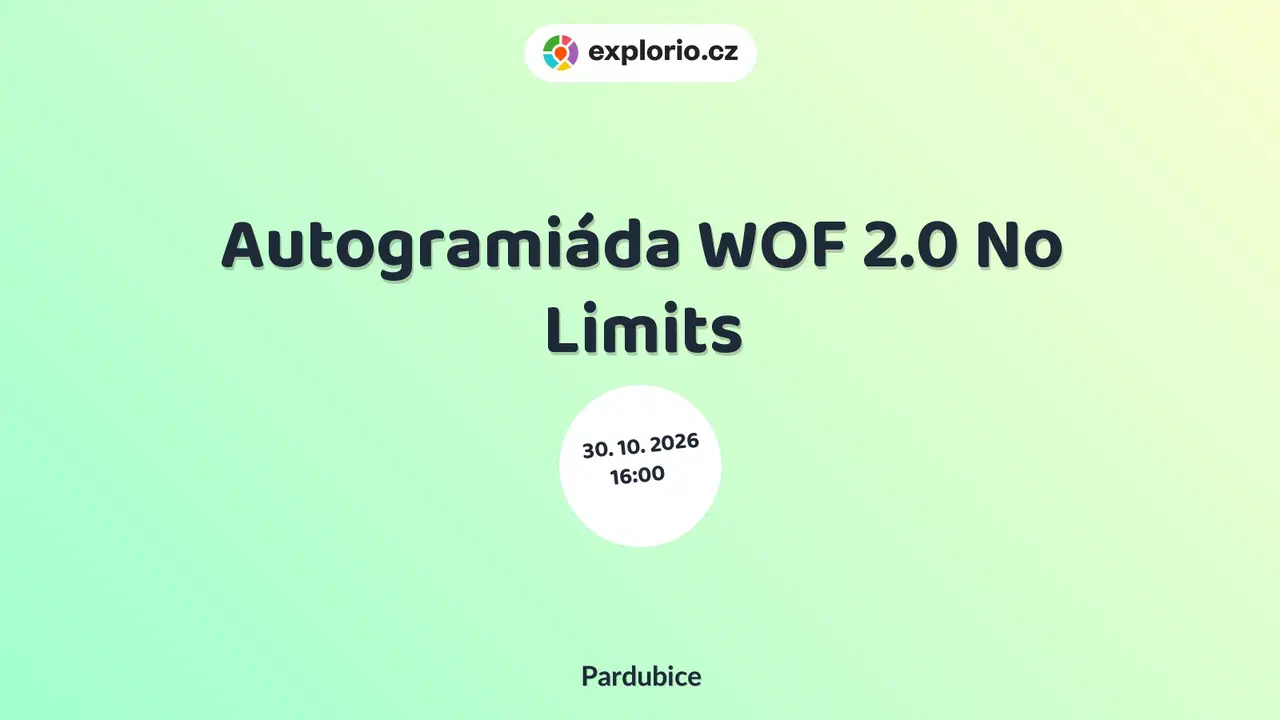 Autogramiáda WOF 2.0 No Limits – sport a Pohyb, Pardubice