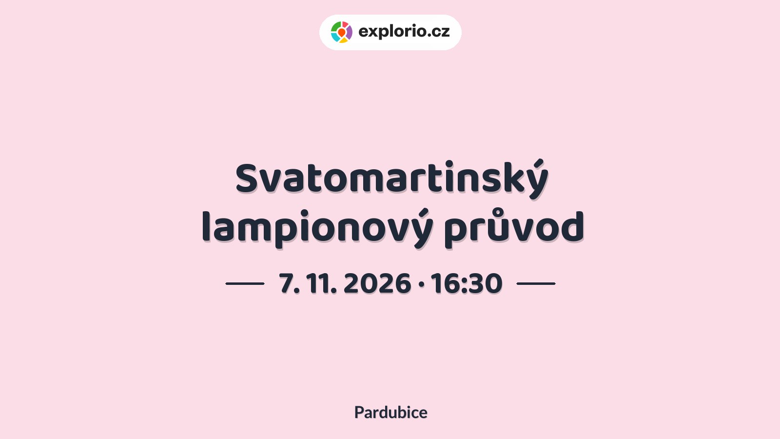 Svatomartinský lampionový průvod – festivaly a Slavnosti, Pardubice