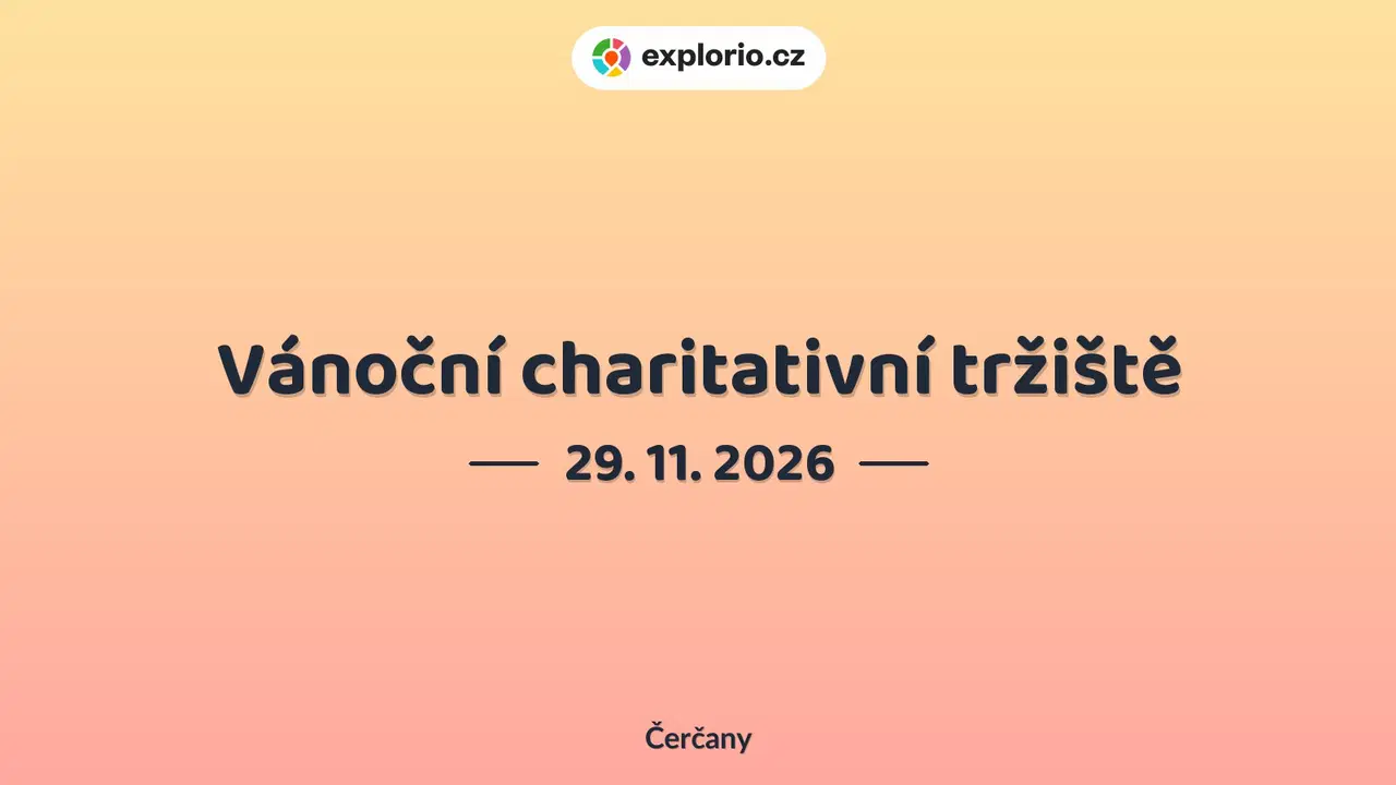 Vánoční charitativní tržiště – festivaly a Slavnosti, Čerčany