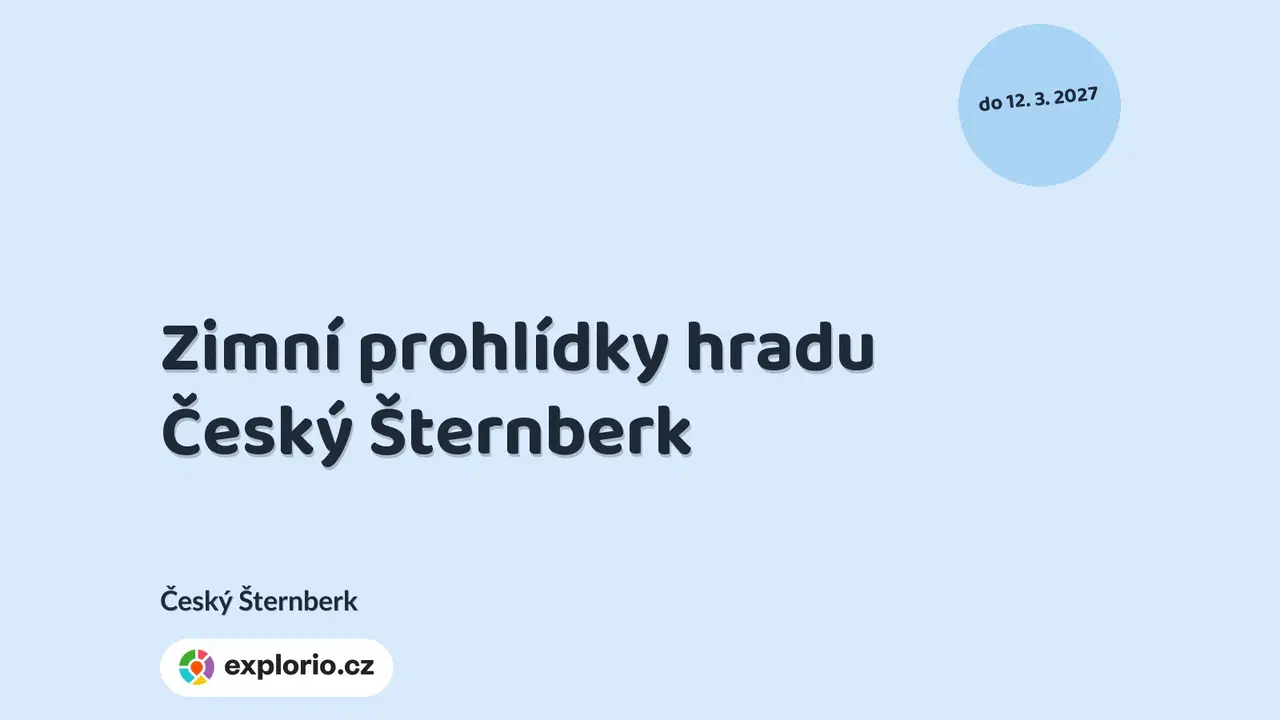 Zimní prohlídky hradu Český Šternberk – prohlídky a Muzea, Český Šternberk
