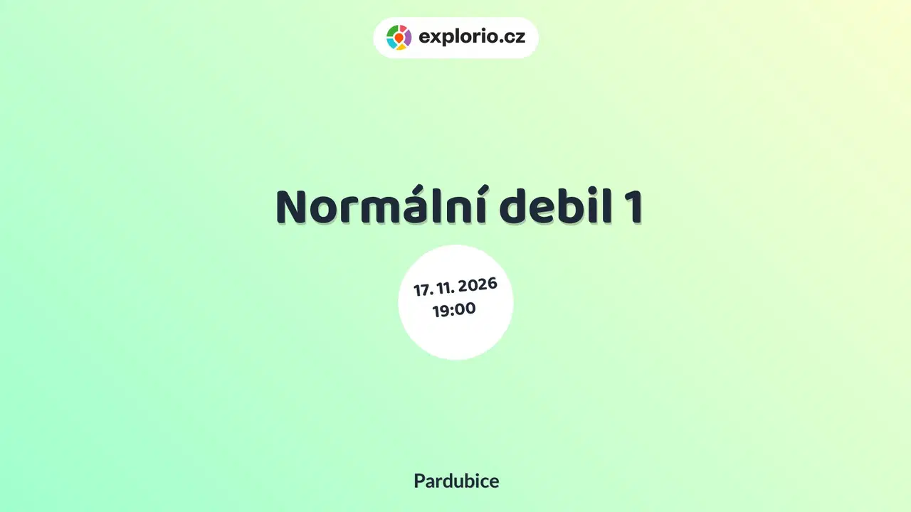 Normální debil 1 – divadlo, Hudba a Kino, Pardubice