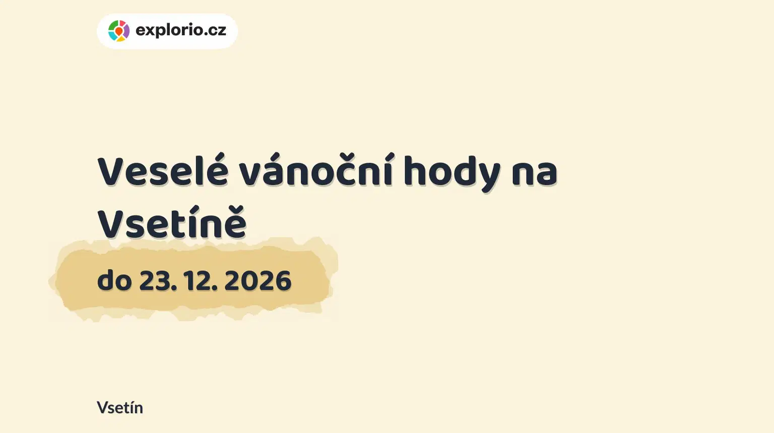 Veselé vánoční hody na Vsetíně – festivaly a Slavnosti, Vsetín