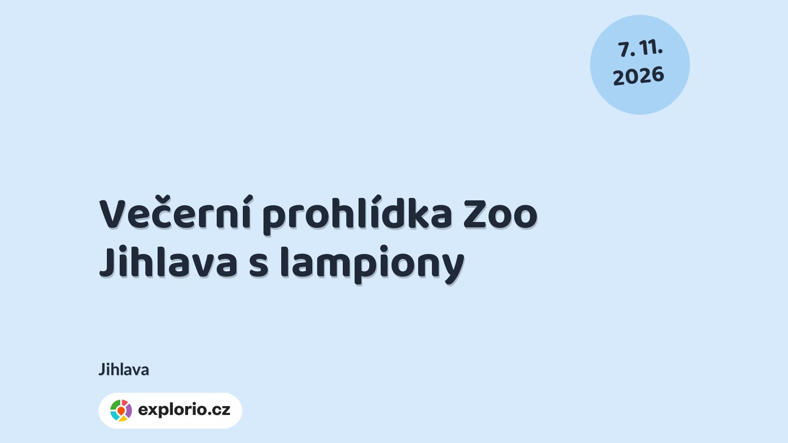 Večerní prohlídka Zoo Jihlava s lampiony – příroda a Zvířátka, Jihlava