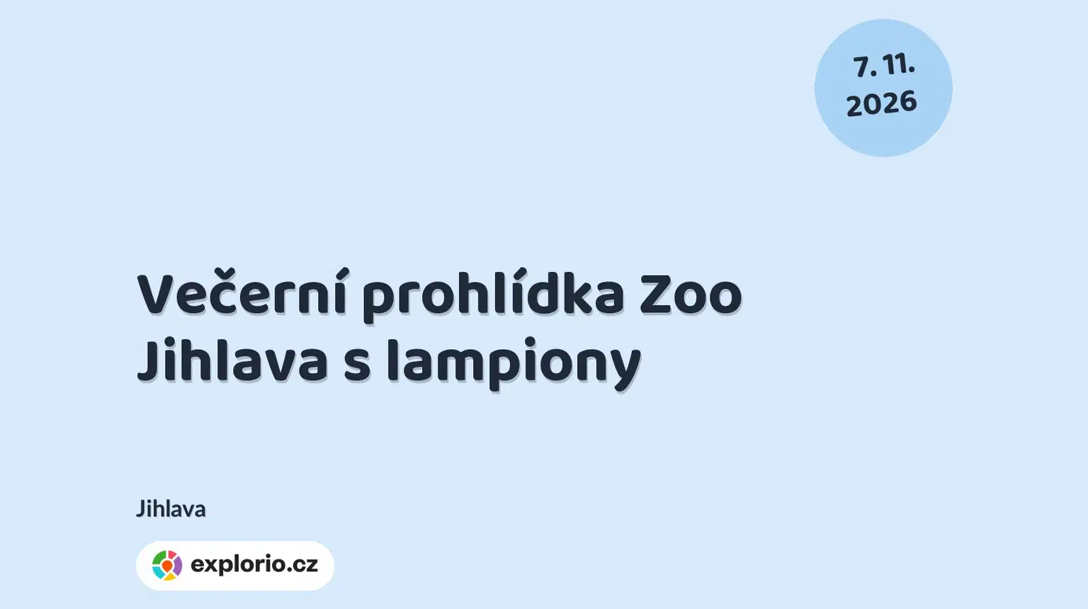 Večerní prohlídka Zoo Jihlava s lampiony – příroda a Zvířátka, Jihlava
