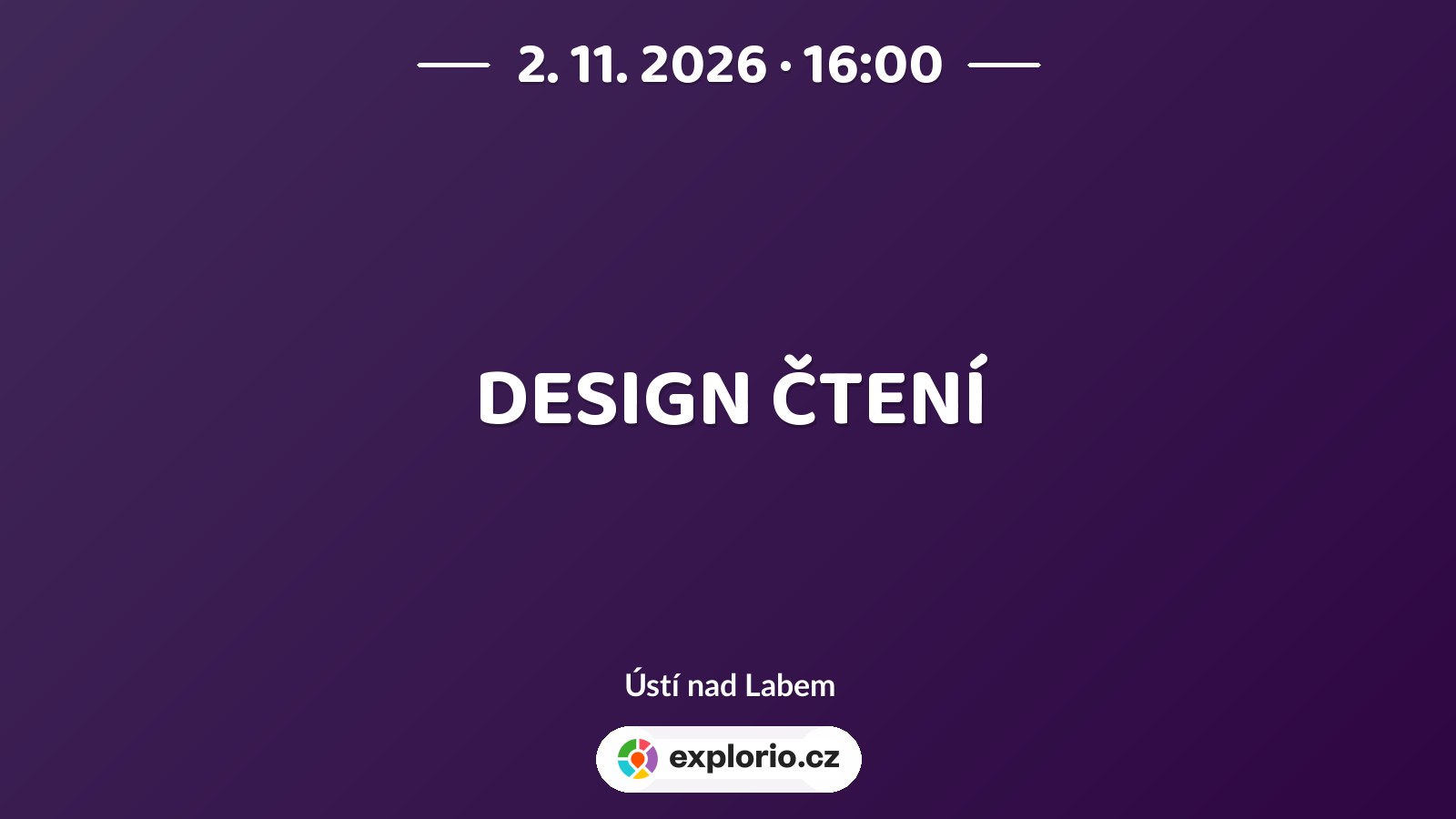 DESIGN ČTENÍ – tvořivé dílny a Workshopy, Ústí nad Labem